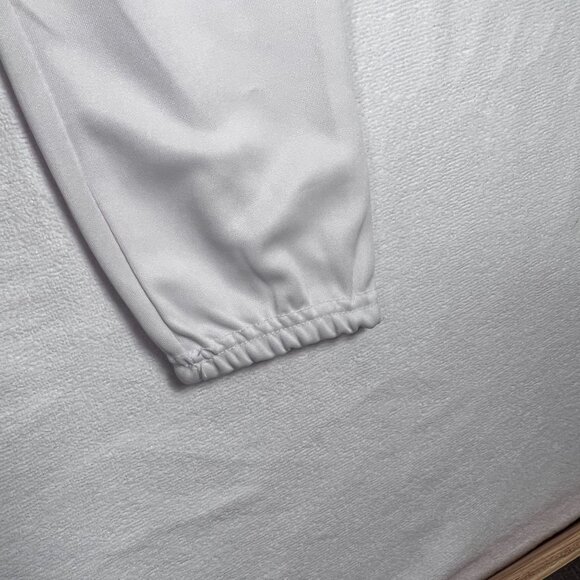 All Star Baseball Pants White BSP2A Size Large Ankle Length Elastic Cuff 30 x 27 - Picture 7 of 11